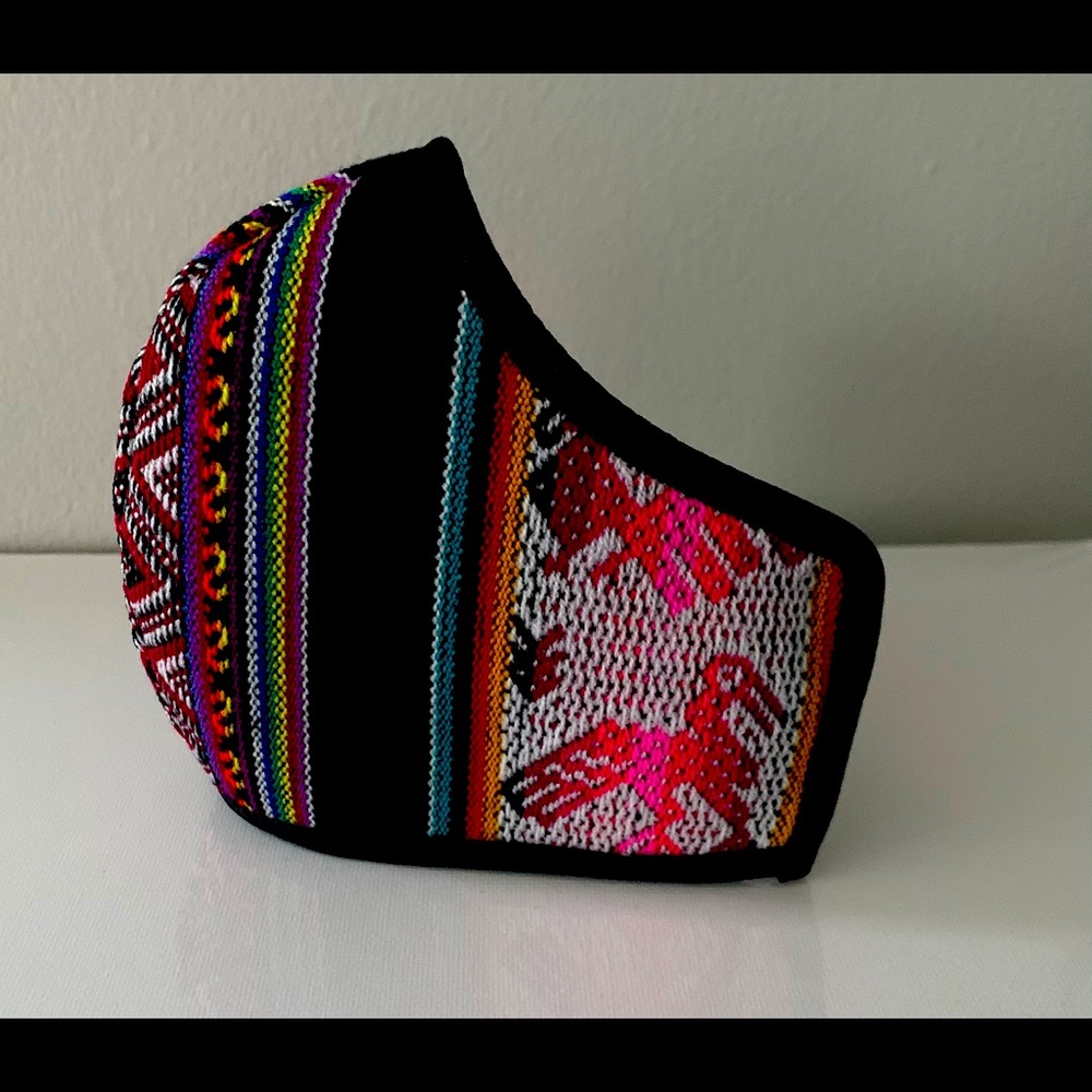 Peruvian Colorful Facemask with filter pocket